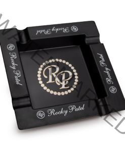 Rocky Patel Black Square 4-Finger Ashtray